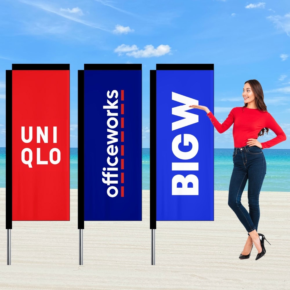 2.2m Rectangle Flag Banner Rectangular Flags Banners