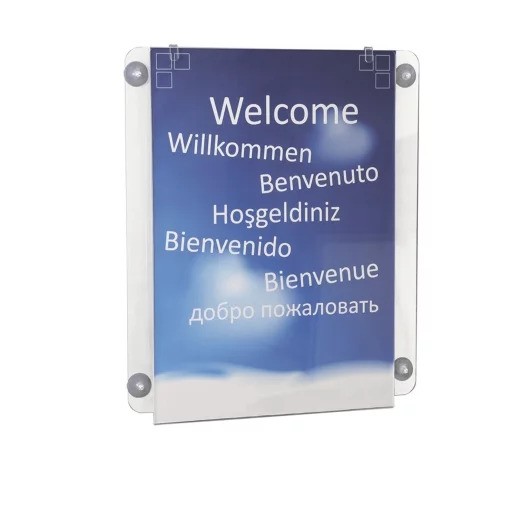 Clear Frame With Suction Cups