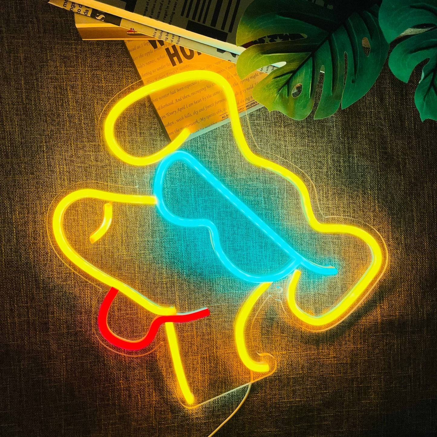 ANIMAL NEON SIGN - COOL DOG WITH GLASSES
