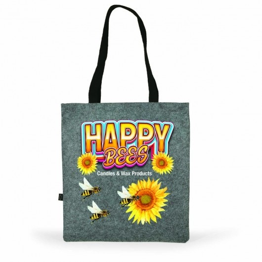 Nedlands rPET Felt Tote Bags 360 x 400mm (LxH) Handle Length - 600mm