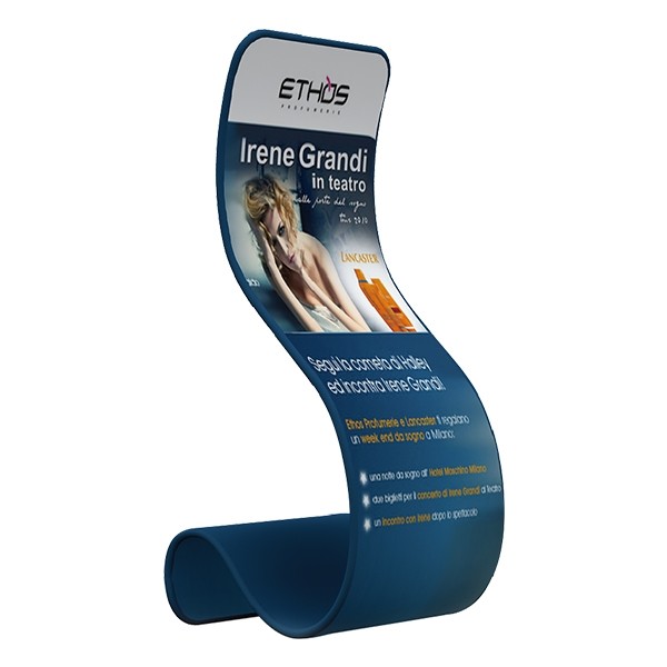 S SHAPE EXHIBITION STAND 1 (914MM W X 2286MM H)