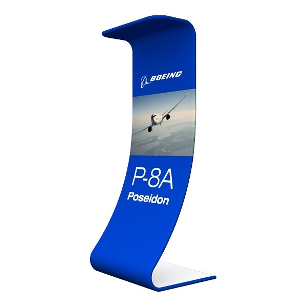 S SHAPE EXHIBITION STAND 4 (914MM W X 2286MM H)