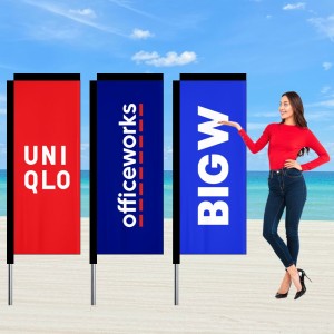 2.2m Rectangle Flag Banner Rectangular Flags Banners