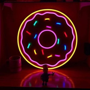 Frosted Donut Neon Sign