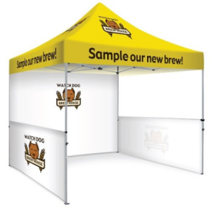 3m x 3m Hex Shape Aluminium Frame Custom Printed Marquee | Gazebo | Tent | Canopy