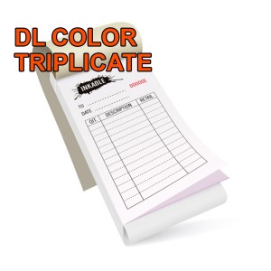 DL NCR CARBONLESS BOOKS - COLOR - TRIPLICAT