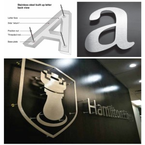 Flat-Cut Lettering - Stand Off Installation