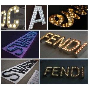 LIGHTING BULBS LED SIGN