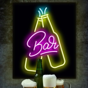 Freestanding Neon Bar Light