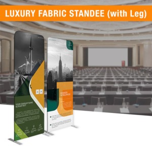 SINGLE SIDE FABRIC STANDEE | FABRIC BANNER STAND | FABRIC DISPLAY (WITH LEG)
