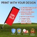 2.2m Rectangle Flag Banner With Angle Wall Mount Base 