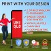 2.2m Rectangle Flag Banner With Floor mounting Base 