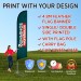 4.8m feather flag banner with Car Wheel Base