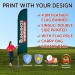 4.8m feather flag banner with Square Base 