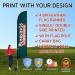 4.8m feather flag banner with Vertical Wall Mount base
