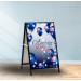 METAL A FRAME WITH PRINTED CORFLUTE PANEL(INTERCHANGEABLE GRAPHIC)