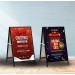 METAL A FRAME WITH PRINTED CORFLUTE PANEL(INTERCHANGEABLE GRAPHIC)