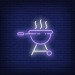 Faux  BBQ Grill  Neon Sign
