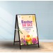 METAL A FRAME WITH PRINTED CORFLUTE PANEL(INTERCHANGEABLE GRAPHIC)