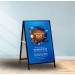 METAL A FRAME WITH PRINTED CORFLUTE PANEL(INTERCHANGEABLE GRAPHIC)