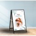 METAL A FRAME WITH PRINTED CORFLUTE PANEL(INTERCHANGEABLE GRAPHIC)