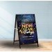 METAL A FRAME WITH PRINTED CORFLUTE PANEL(INTERCHANGEABLE GRAPHIC)