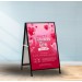 METAL A FRAME WITH PRINTED CORFLUTE PANEL(INTERCHANGEABLE GRAPHIC)