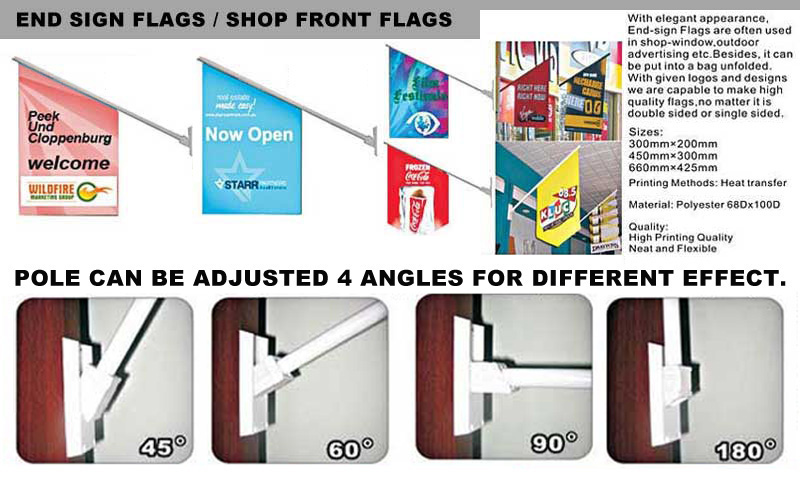 Eng Sign Flags, Shop Front Flags