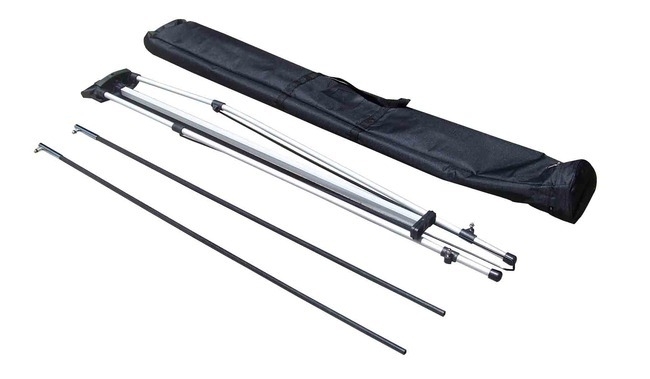 X banner with carry bag